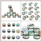 Set of 12 Zodiac Sign Scented Gemstone Candles - Each candle offers approx 10 hours of burn time