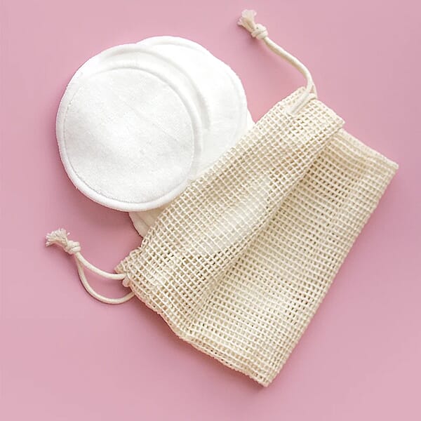 Set of 16 - Reusable Cleaning Makeup Pads - White