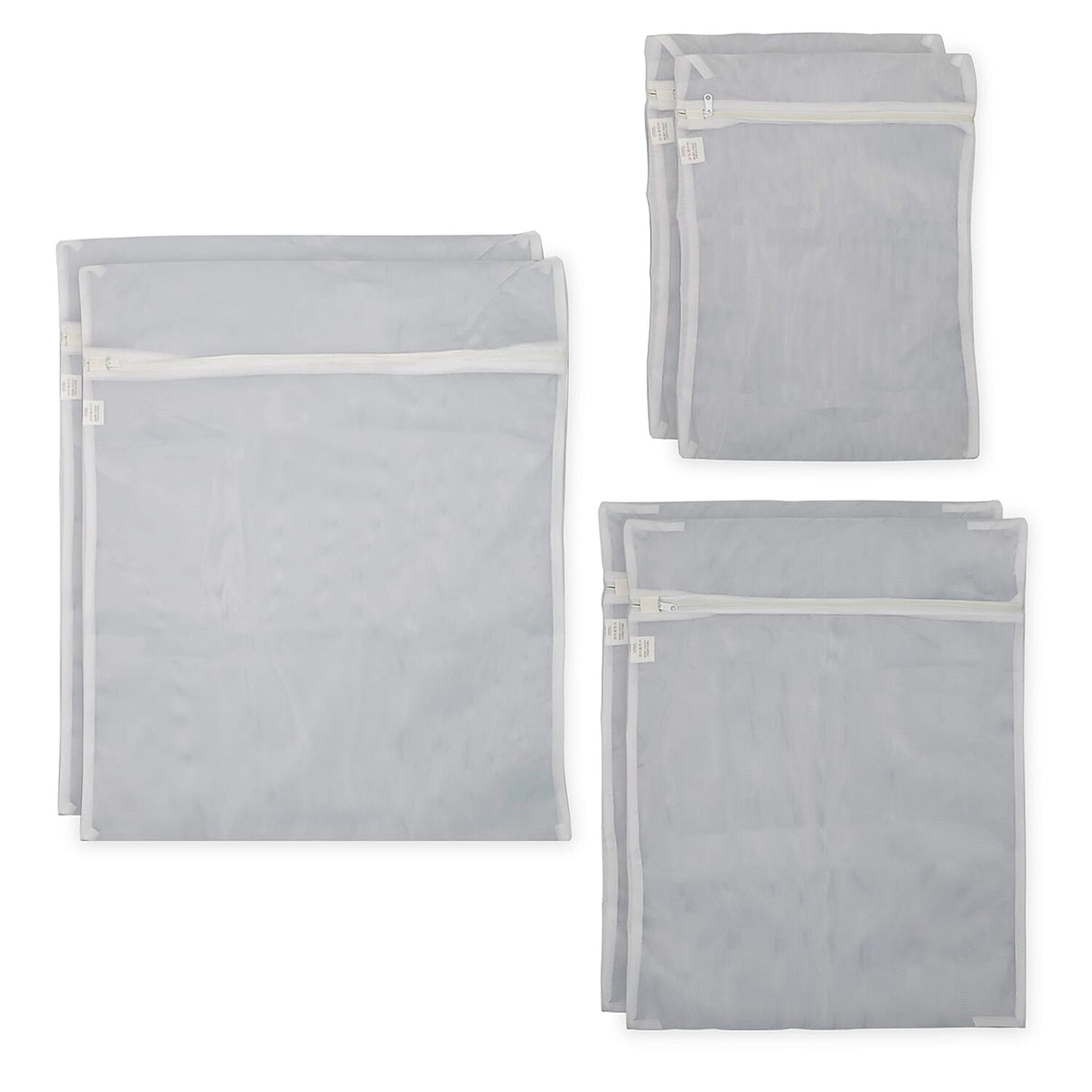 Set of 2 - Delicates Wash Bag with Secure Zip Closure (3 Mesh Laundry Bags) - White 7699351 0