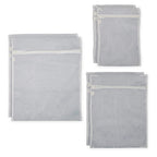 Set of 2 - Delicates Wash Bag with Secure Zip Closure (3 Mesh Laundry Bags) - White