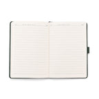 Set of 2 A5 Notebook & Black Ink Pen Gift Set - Bamboo Design with Magnetic Clasp - Green & Gold