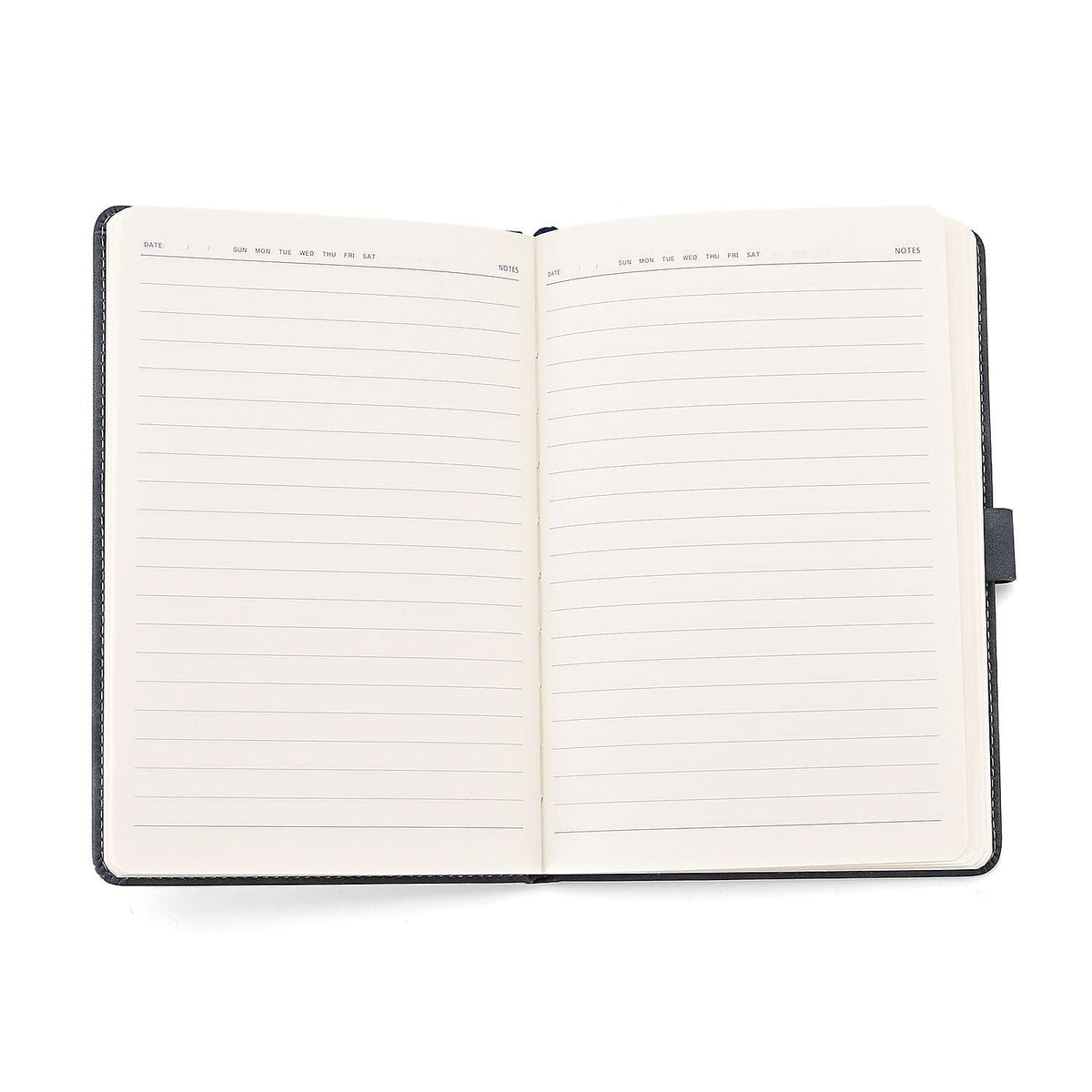 Set of 2 A5 Notebook &amp; Black Ink Pen Gift Set - Haze Blue Sky Altar Design with Magnetic Clasp - Grey &amp; Gold 8207851 7