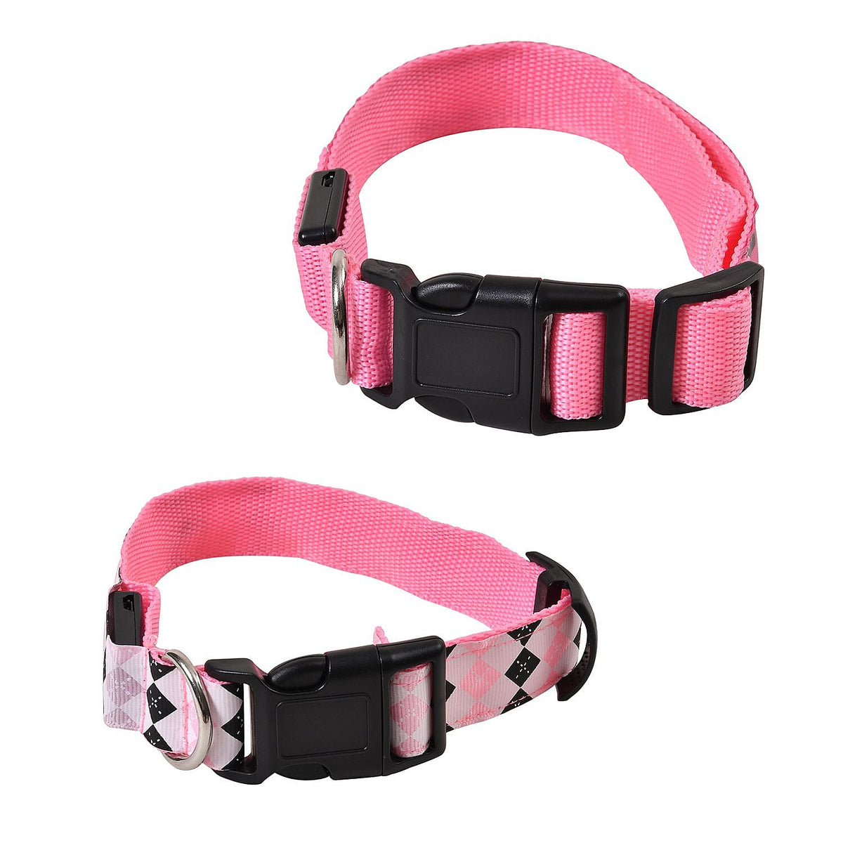 Set of 2 Adjustable LED Lighted Dog Collar 7627152 6