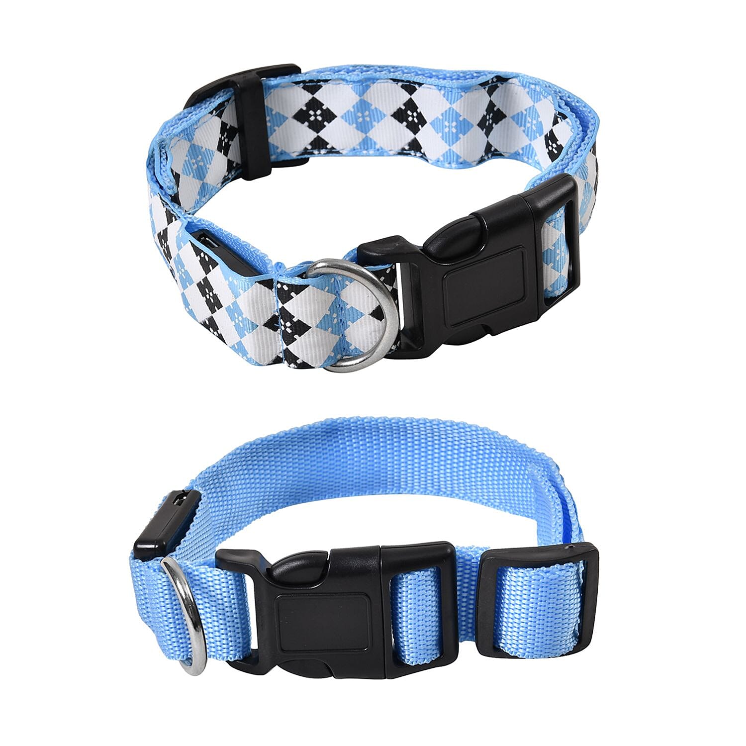 Set of 2 Adjustable LED Lighted Dog Collar 7627155 5