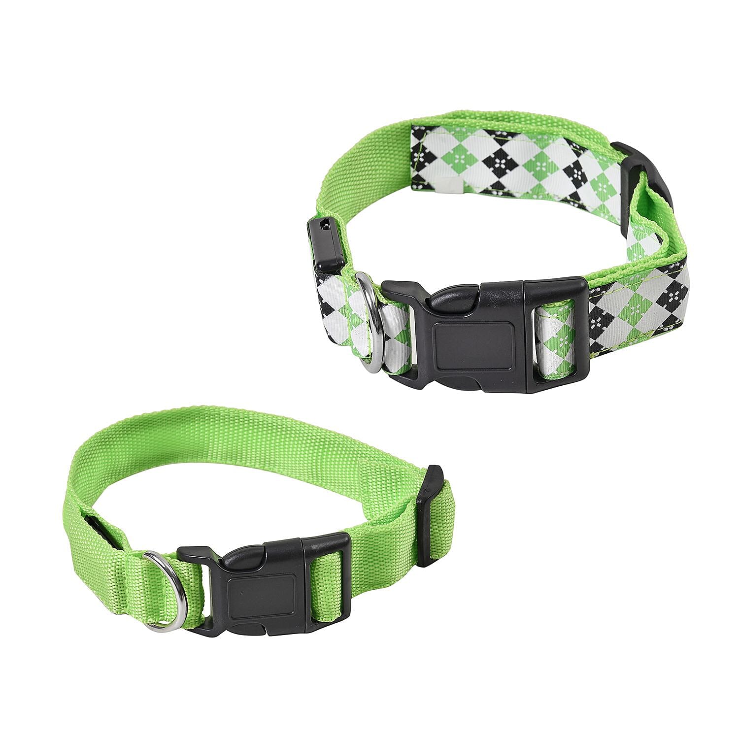 Set of 2 Adjustable LED Lighted Dog Collar 7627160 6