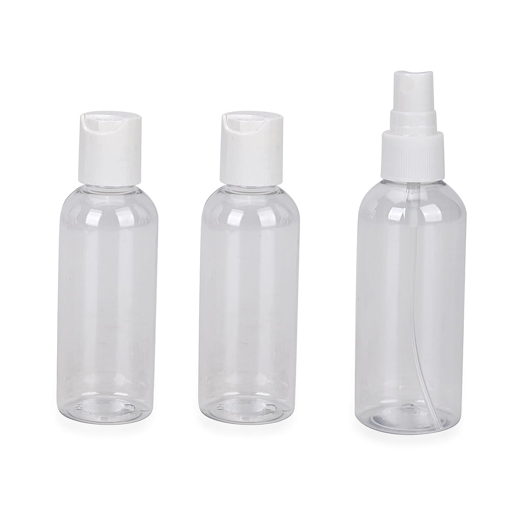 Set of 2 Beautech Storage Bags with 3 Spray Bottles - Light Brown