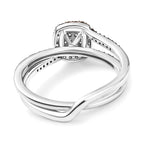 Set of 2 - Champagne Diamond Band Ring in 18K Vermeil Rose Gold Plated Sterling Silver