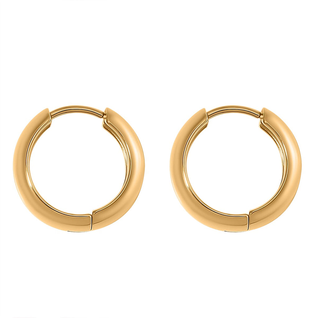 Close Out Deal- Set of 2 - Cubic Zirconia Hoop Earring With Push Back