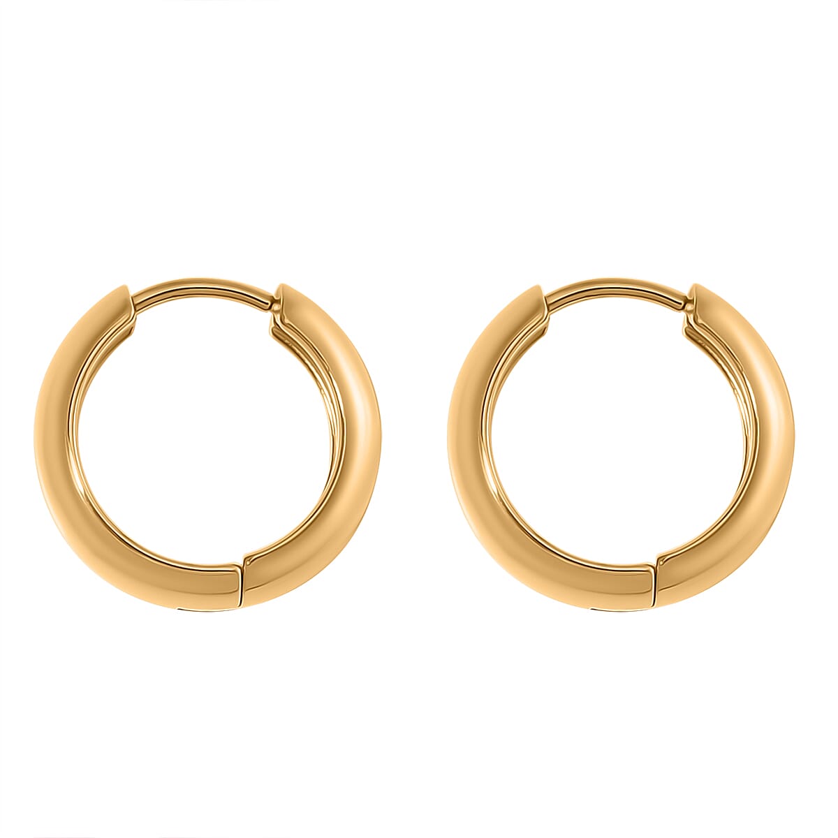 Close Out Deal- Set of 2 - Cubic Zirconia Solitaire Stud and Hoop Earrings 4295941 4