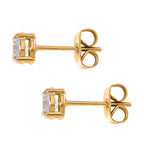 Close Out Deal- Set of 2 - Cubic Zirconia Hoop Earring With Push Back