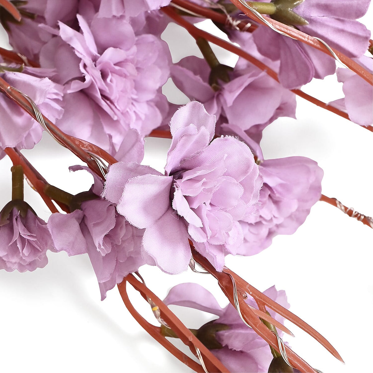Set of 2- Decorative Floral String LED Lights Powered by 3xAA Battery (Excluded) 90cm - Purple V32582091 4