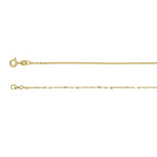 Set of 2 - Designer Inspired Necklaces (Size - 18) with Spring Ring Clasp in Yellow Gold Plated Sterling Silver