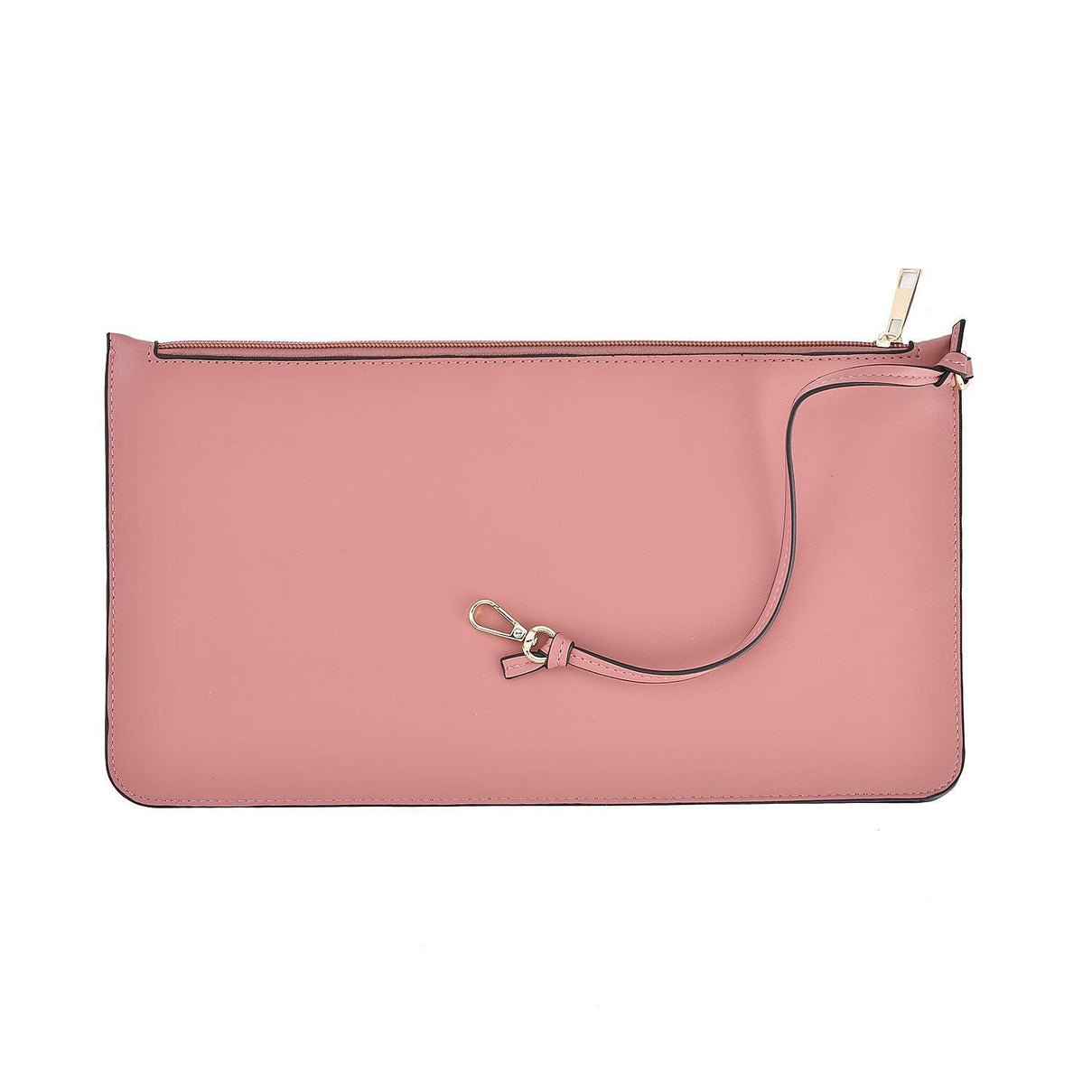 Designer Inspired - Embossed Weave Tote Bag and a Detachable  Pouch - Pink 7208957 5