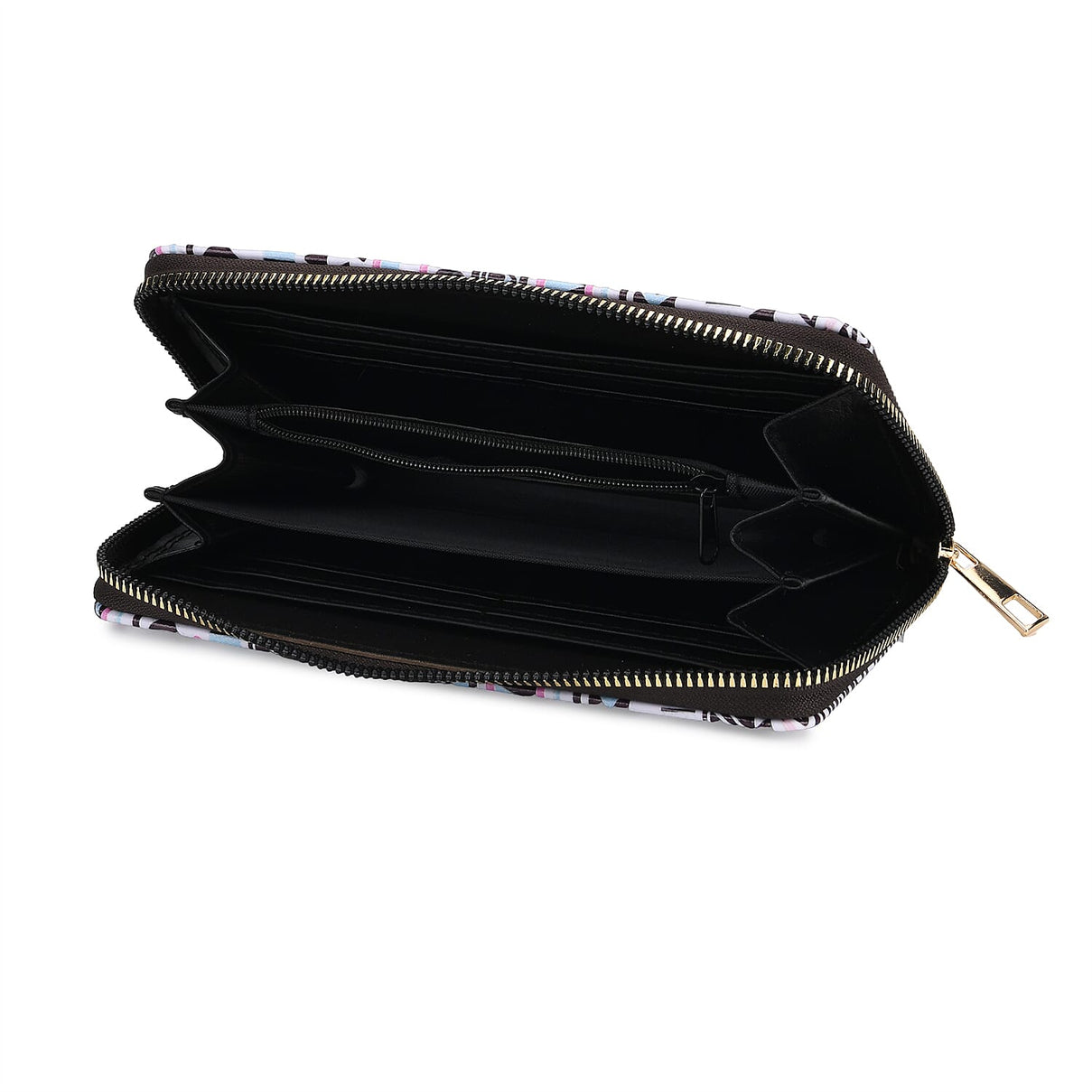 Set of 2- Geometric Print Zip-Around Wallet &amp; Purse 8131923 6