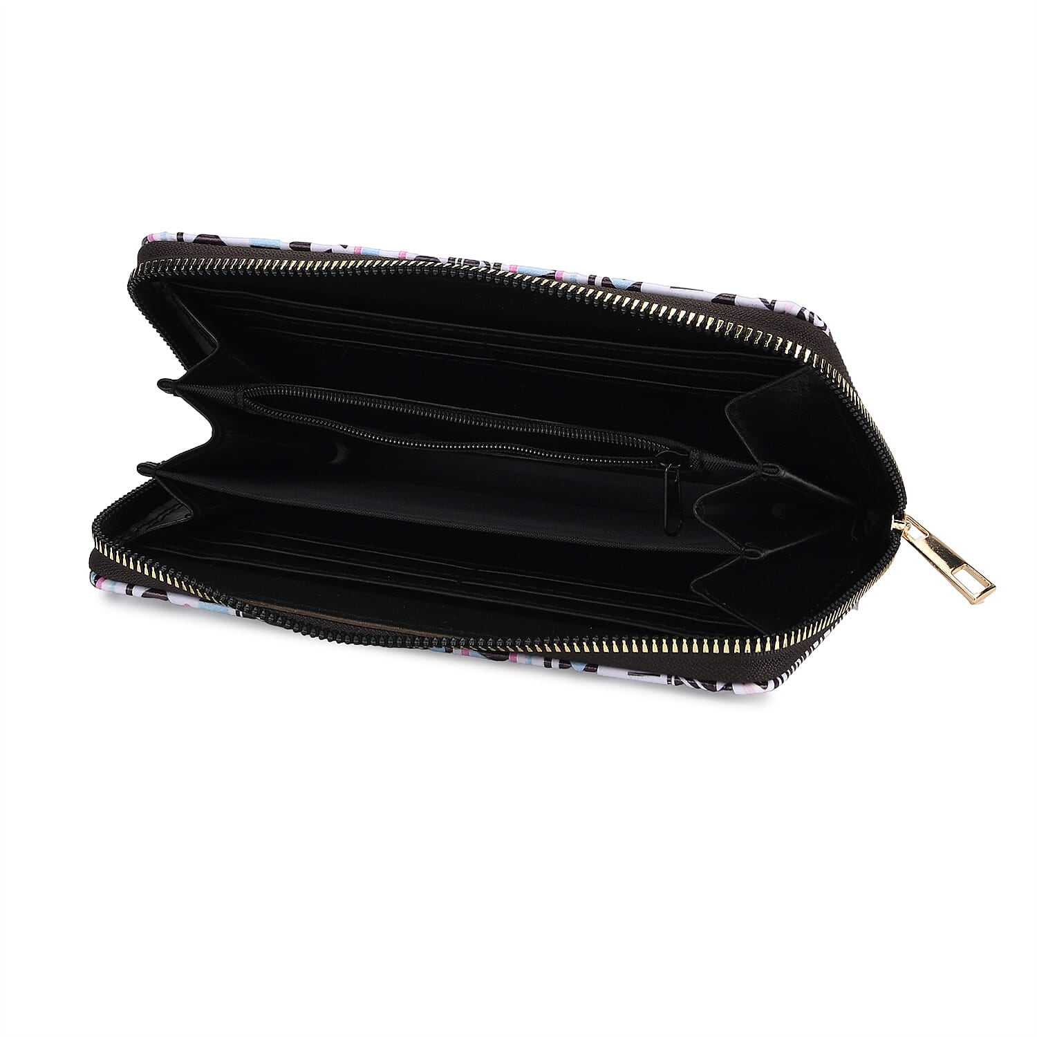 Set of 2- Geometric Print Zip-Around Wallet &amp; Purse 8131923 6