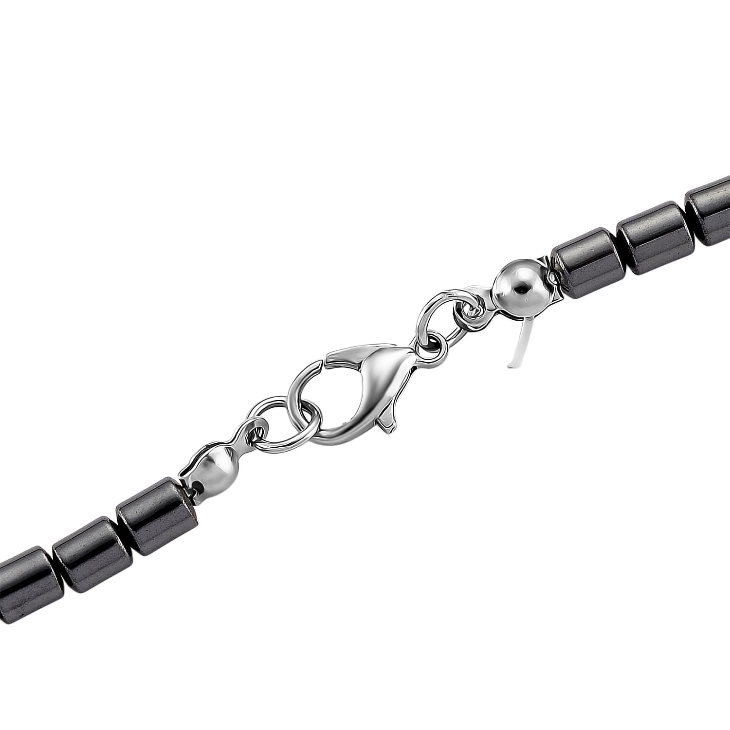 Set of 2 -  Hematite Cross &amp; Turtle Necklace (Size -25) in Silver Tone 448.50 Ct. 4434407 7