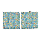 Set of 2 - Portable Outdoor Booster Cushion with Handle- Green and Multi
