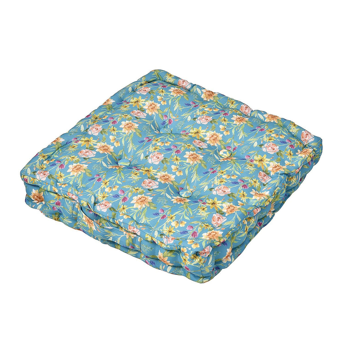 Set of 2 - Portable Outdoor Booster Cushion with Handle- Green and Multi 7253961 5
