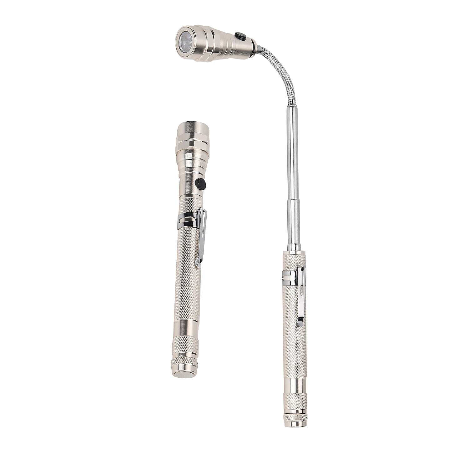 Set of 2 LED Flexible Magnetic Flashlight - Champagne 7677001 0