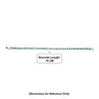 Set of 2 - Light Blue Crystal Necklace (Size - 20) & Tennis Bracelet (Size - 7.5) in Silver Tone