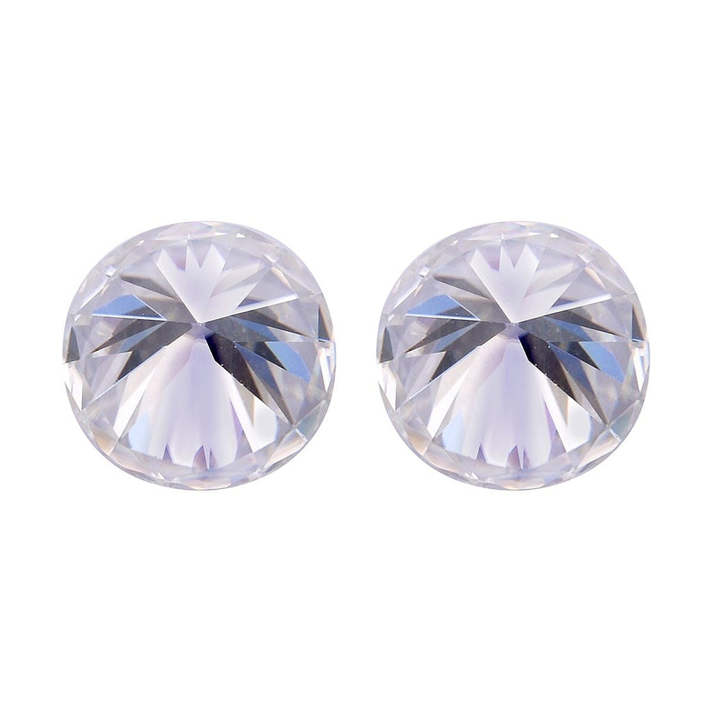 2 Pcs Set - Moissanite Round Shape Gemstone 3.00 Ct.