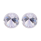 2 Pcs Set - Moissanite Round Shape Gemstone 3.00 Ct.