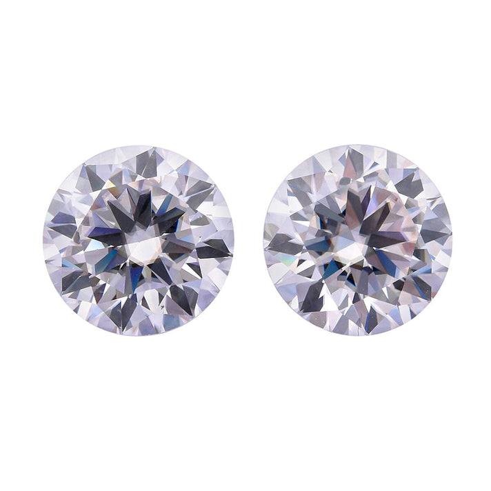Set of 2 Moissanite Loose Gemstones in Round Shape (E-F) 5 Ct. 8058392 1
