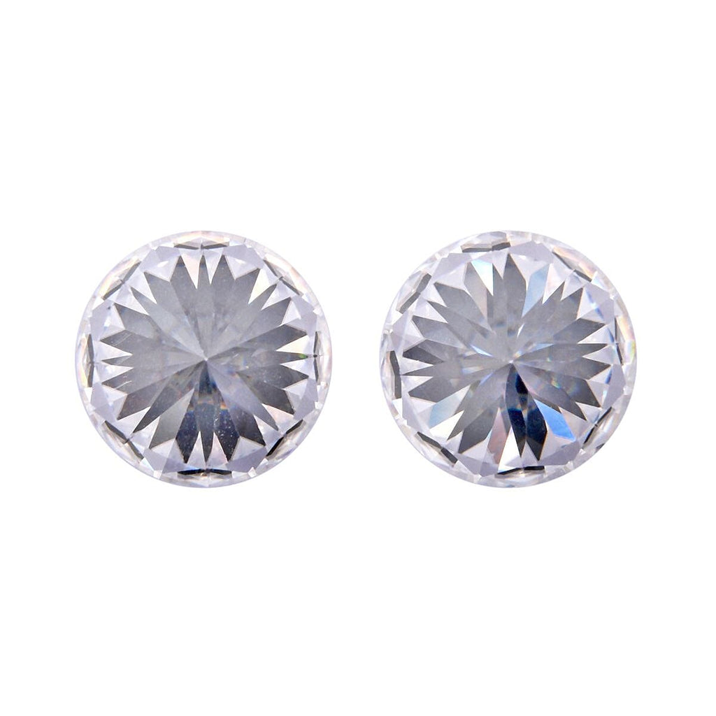 Set of 2 - Moissanite Round Gemstone 5.00 Ct.(Round 9.00mm).