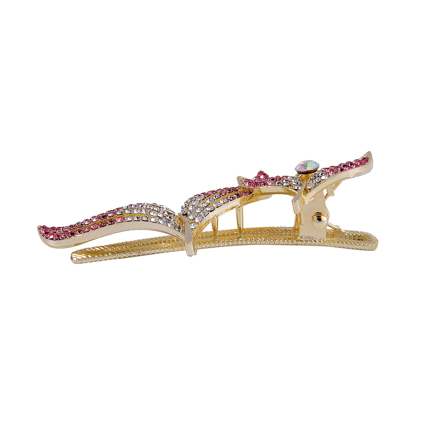 Set of 5 - Multicolour Austrian Crystal Leaves Hair Clips 4237572 4