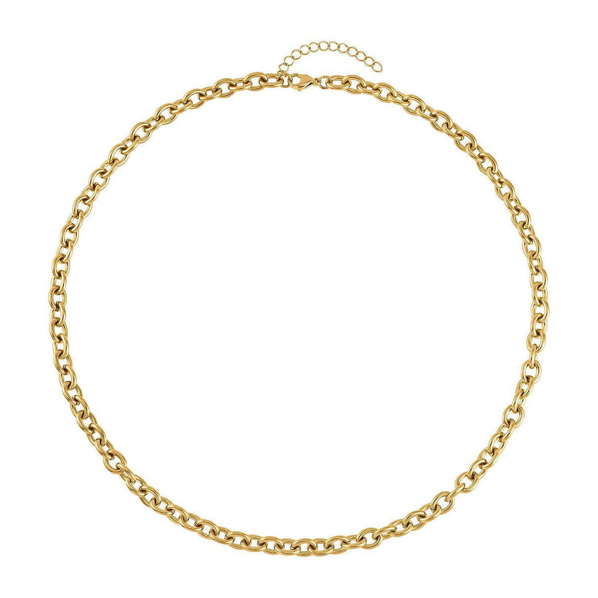 Set of 2 - Snake &amp; Rope Stainless Steel Necklace (22-2) in Yellow Gold Tone 4193540 2