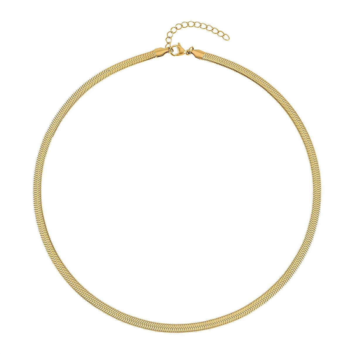 Set of 2 - Snake &amp; Rope Stainless Steel Necklace (22-2) in Yellow Gold Tone 4193540 5