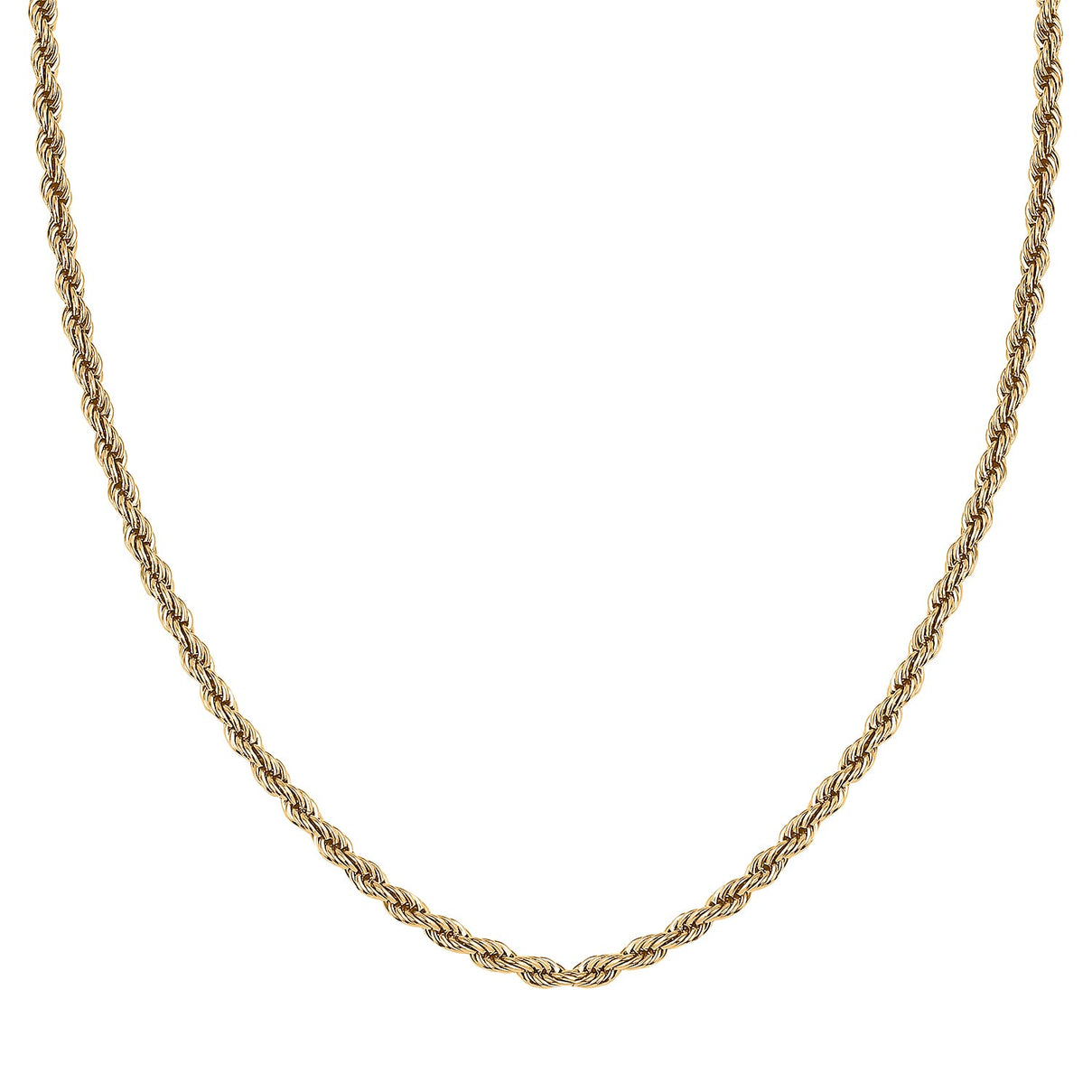 Set of 2 - Rope and Bead Necklace in Stainless Steel with Yellowtone 4206658 2