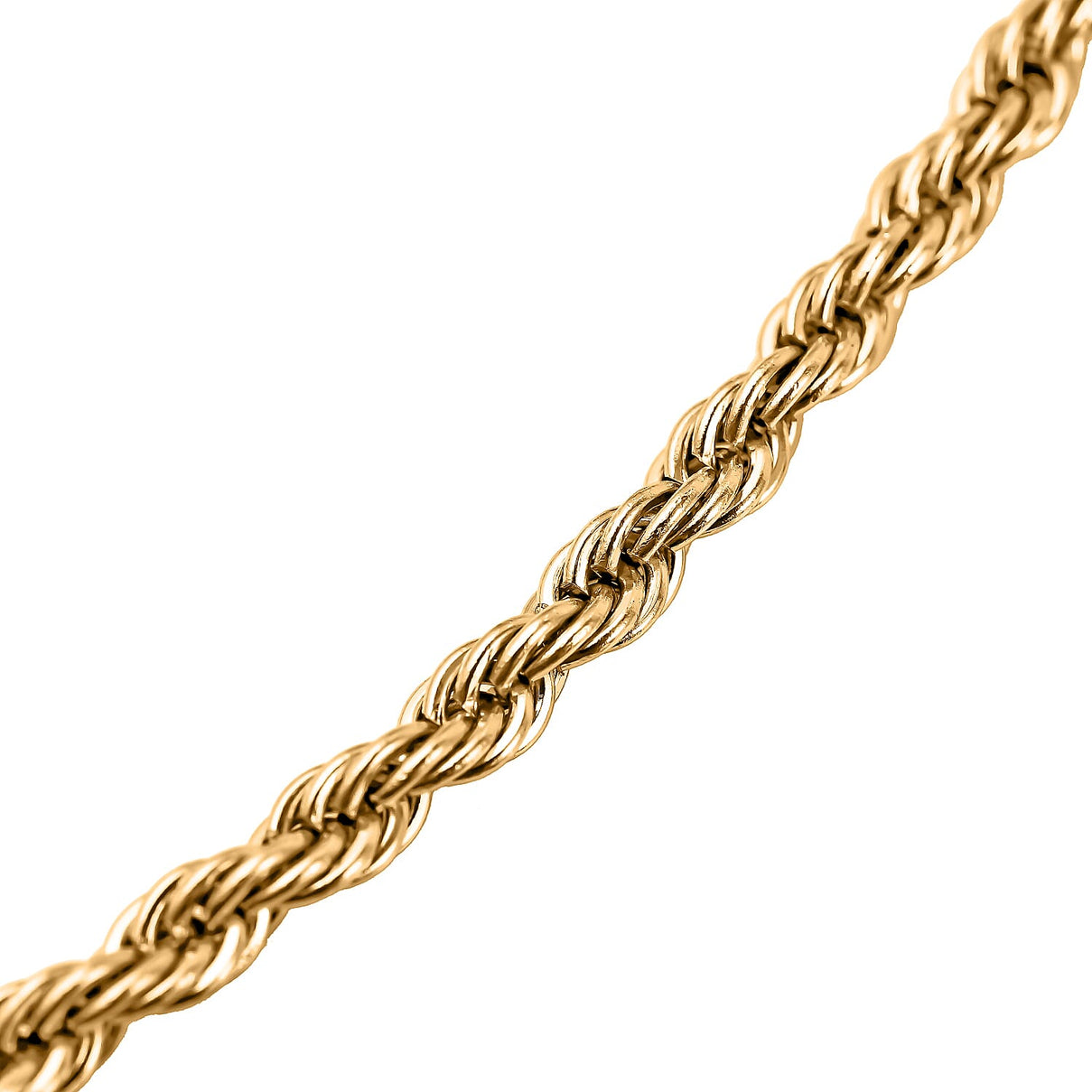 Set of 2 - Rope and Bead Necklace in Stainless Steel with Yellowtone 4206658 3
