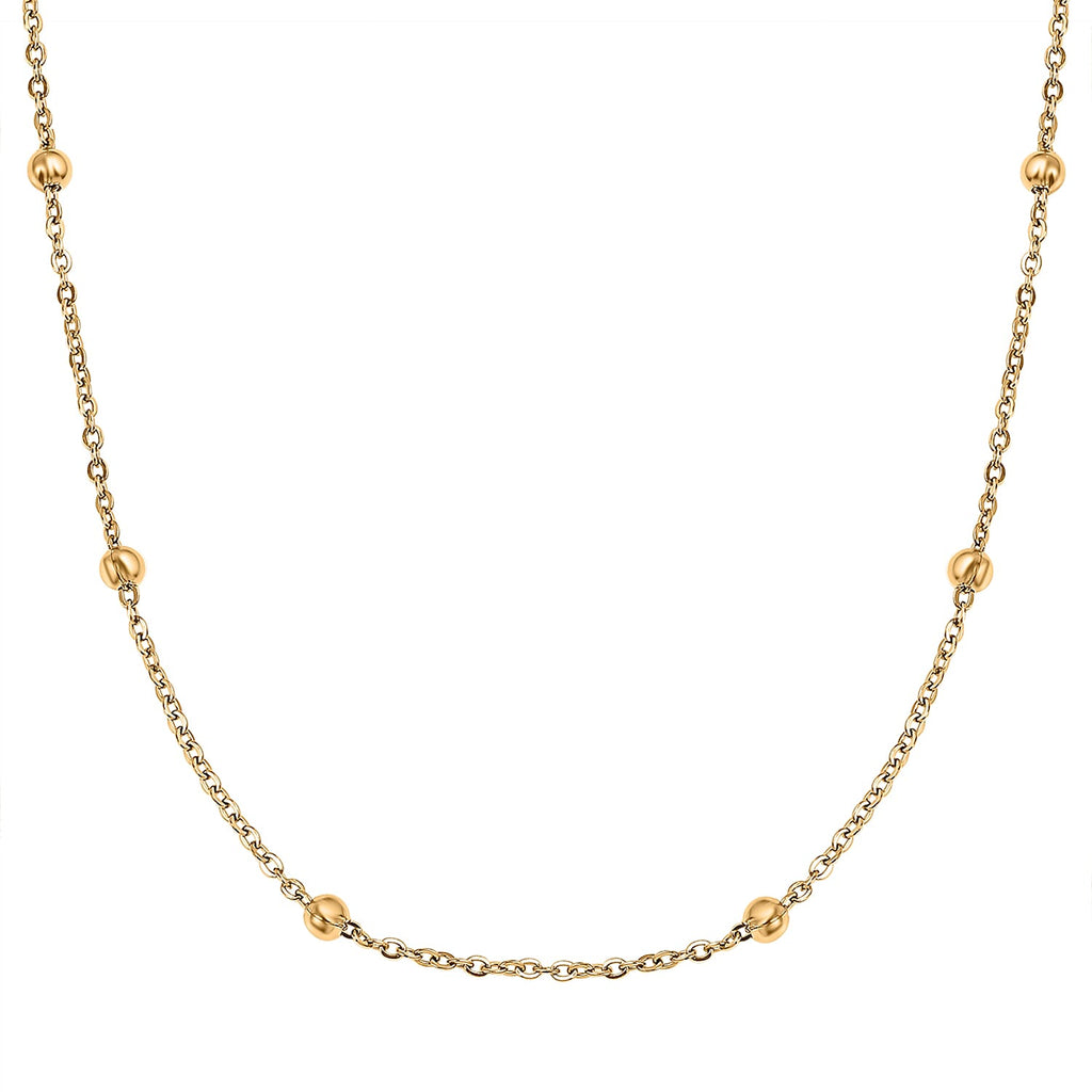 Set of 2 -  NecklaceE Pure White Stainless Steel