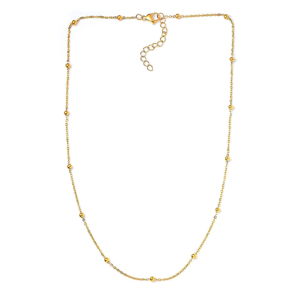 Set of 2 -  NecklaceE Pure White Stainless Steel