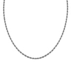 Set of 2 -  NecklaceE Pure White Stainless Steel