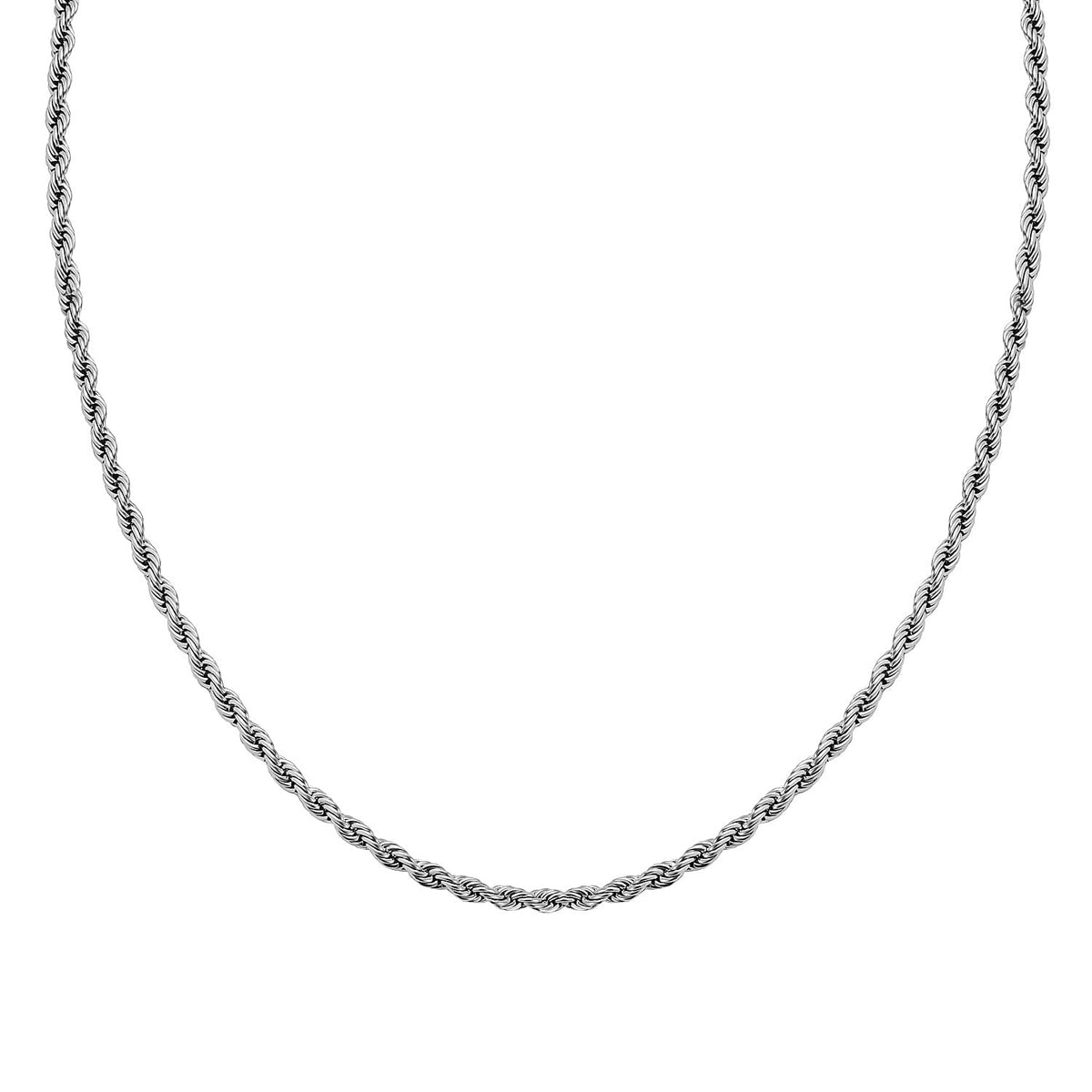 Set of 2 - Necklace Pure White Stainless Steel 4206661 2