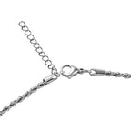 Set of 2 -  NecklaceE Pure White Stainless Steel