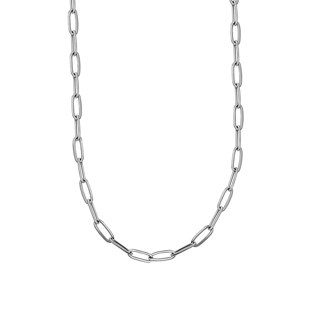 Set of 2 -  NecklaceE Pure White Stainless Steel