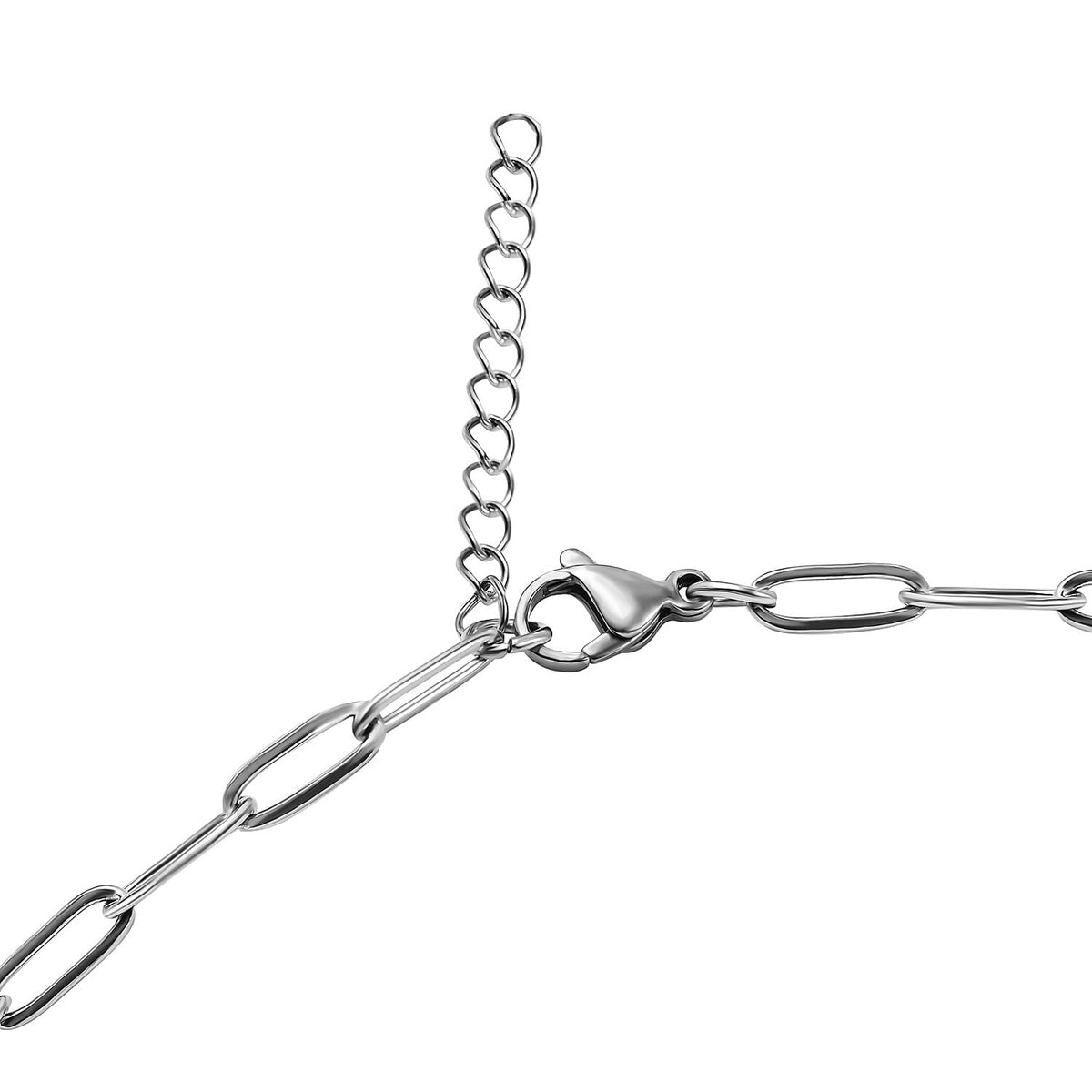 Set of 2 - Necklace Pure White Stainless Steel 4206661 7