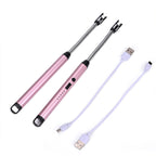 Set of 2 Rechargeable Electric Lighters - Pink
