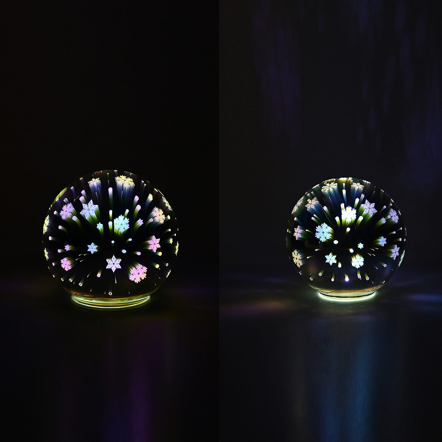 Glass Globe LED 3D Lamp - Set of 2 7797096 0