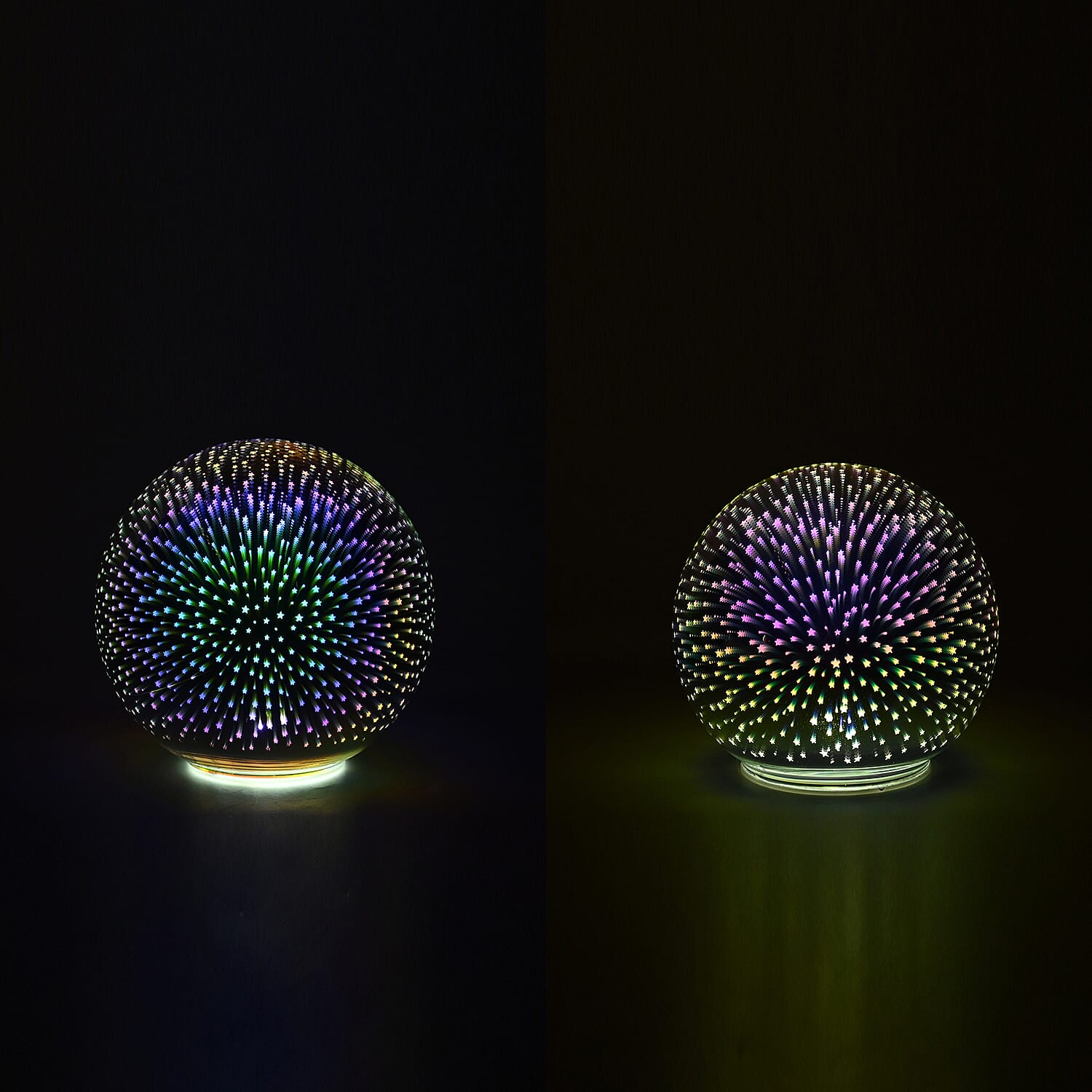 Glass Globe LED 3D Lamp - Set of 2 7797121 0