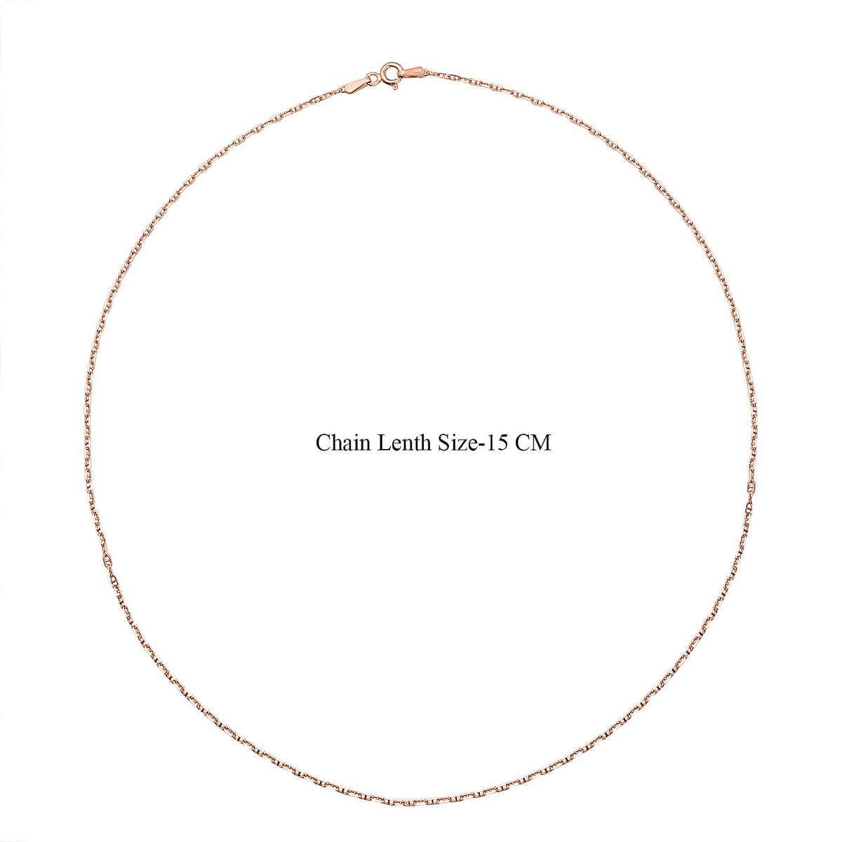 Set of 2 Sterling Silver Chains Rolo and Anchor (Size 18) - Rose Gold Overlay 4178786 4