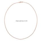 Set of 2 Sterling Silver Chains Rolo and Anchor (Size 18) - Rose Gold Overlay