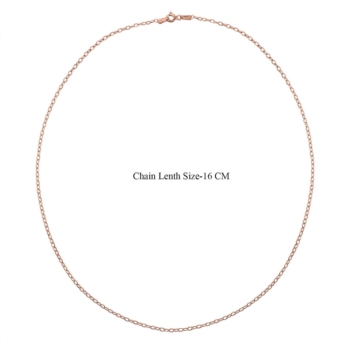 Set of 2 Sterling Silver Chains Rolo and Anchor (Size 18) - Rose Gold Overlay 4178786 8