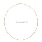 Set of 2 Sterling Silver Chains Rolo and Anchor (Size 18) - Yellow Gold Overlay