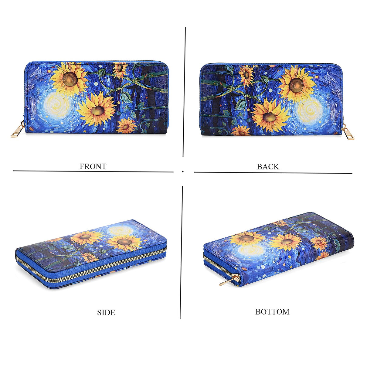 PVC Printed Wallet (Size 18x2x10 cm) - Blue Yellow - Yellow 8131566 5
