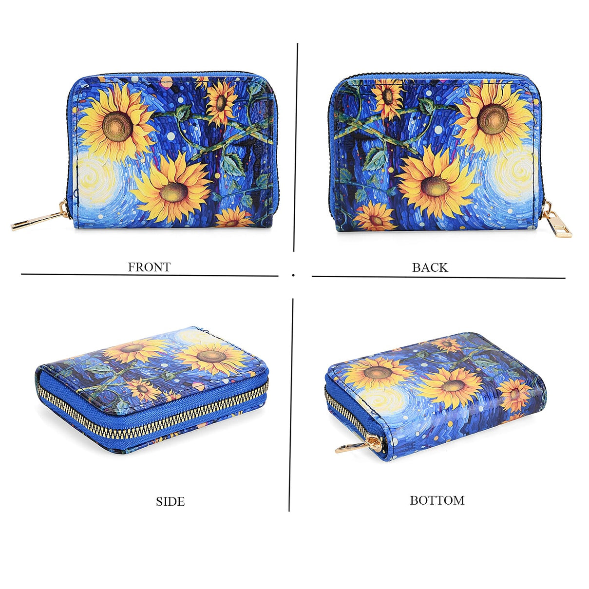 PVC Printed Wallet (Size 18x2x10 cm) - Blue Yellow - Yellow 8131566 8