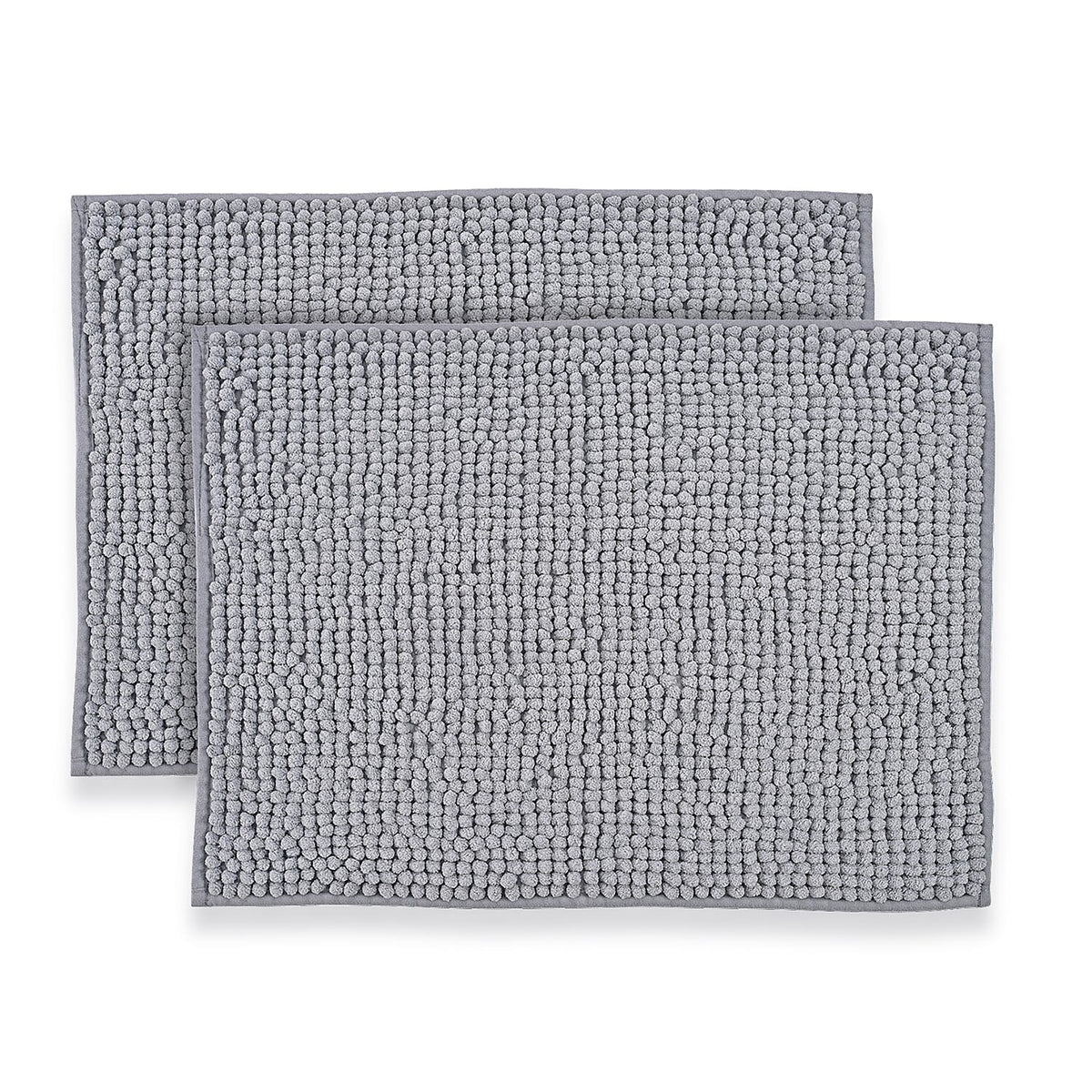 Set of 2 Super Soft Chenille Bath Mats (40 x 60 cm) V32577391 0